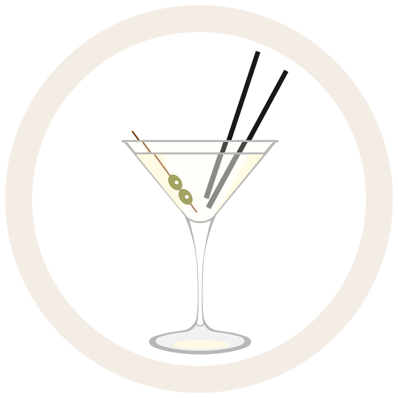 Seducta gift illustration of a martini