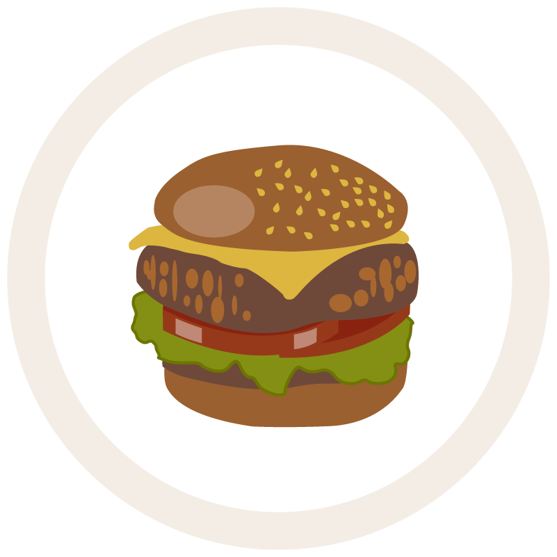 Seducta gift illustration of a burger