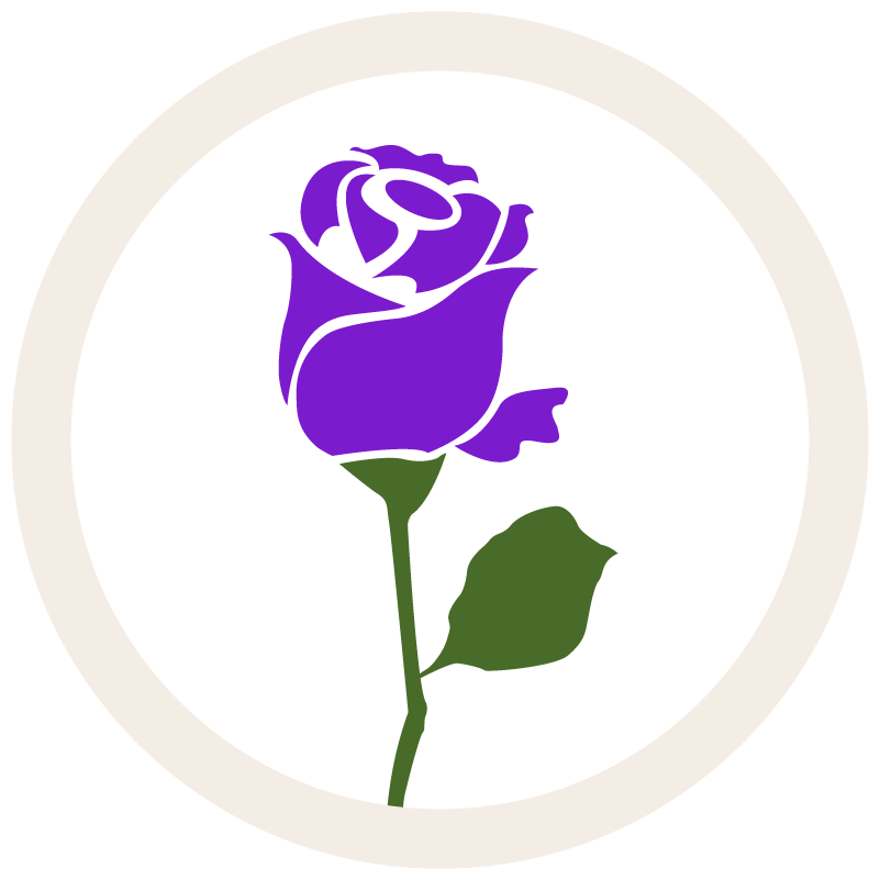 Seducta gift illustration of a blue rose